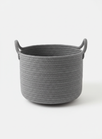 Decorative Basket with Braided Hemp Rope