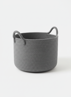 Decorative Basket with Braided Hemp Rope