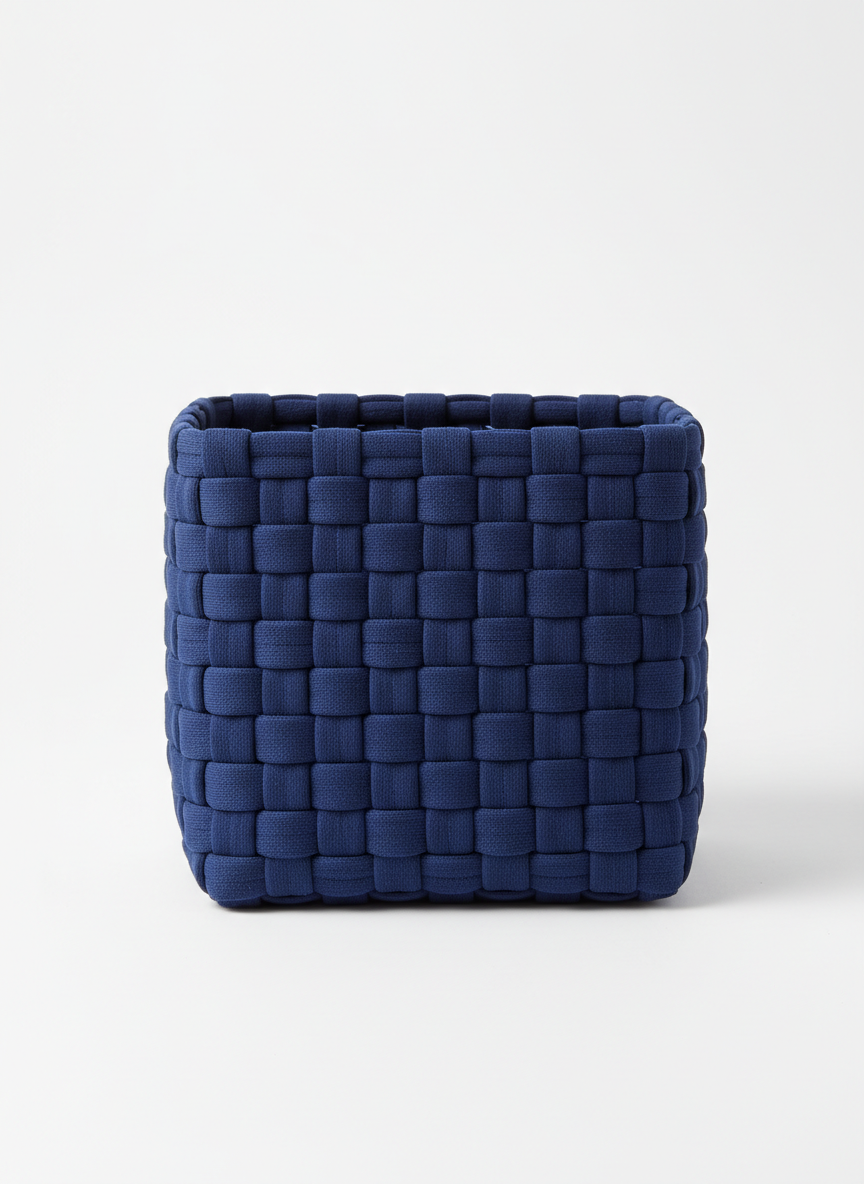 Decorative Basket with Dense Fabric Weave