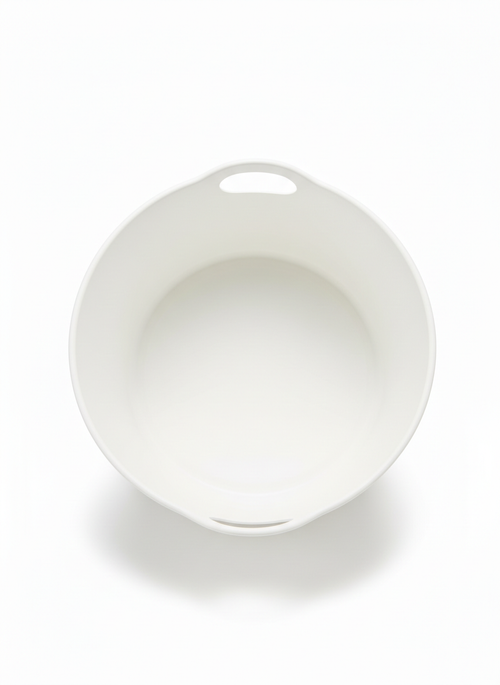 Decorative Basket with Integrated Carry Handles