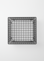 Decorative Basket with Square Wire Grid