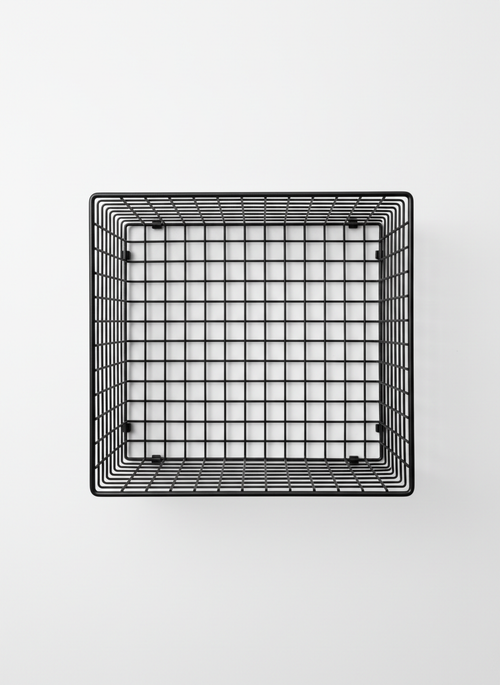 Decorative Basket with Square Wire Grid