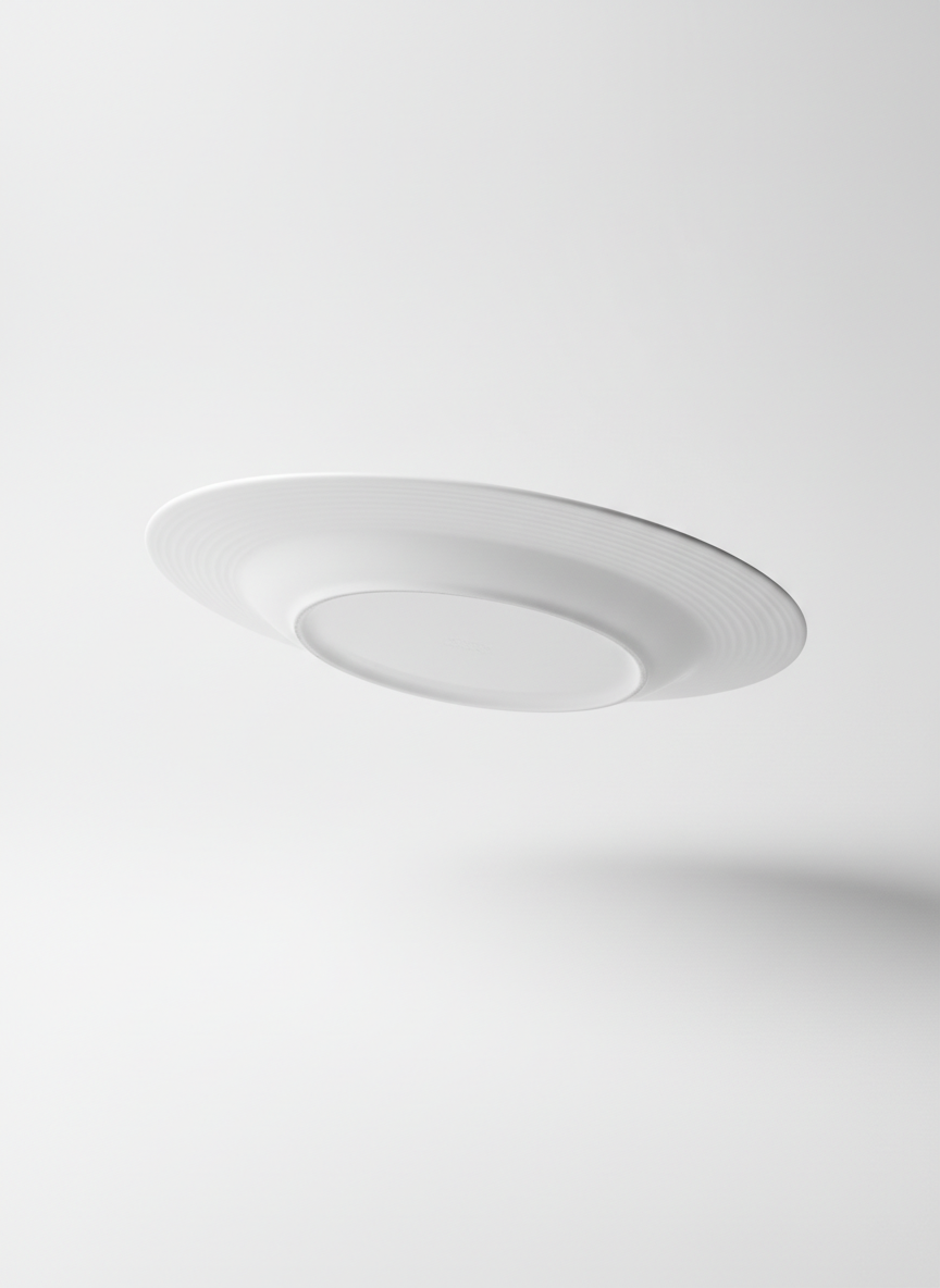 Decorative Plate with Concentric Ring Detail