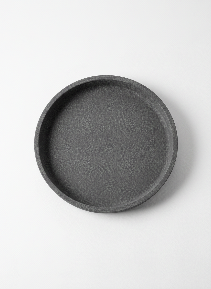 Decorative Plate with Textured Sand Finish