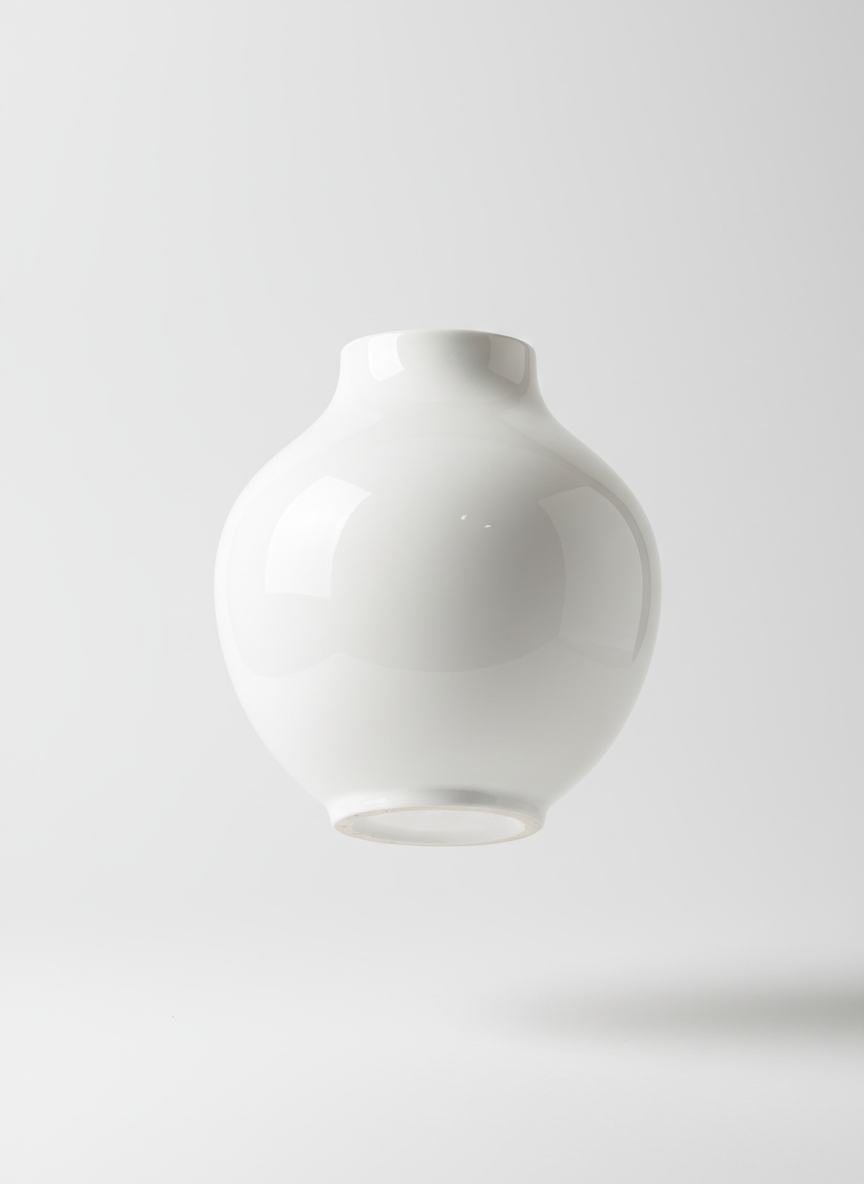 Decorative Vase with High Gloss Coating